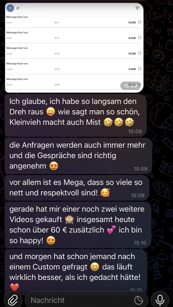 Auszahlungs-Screenshot