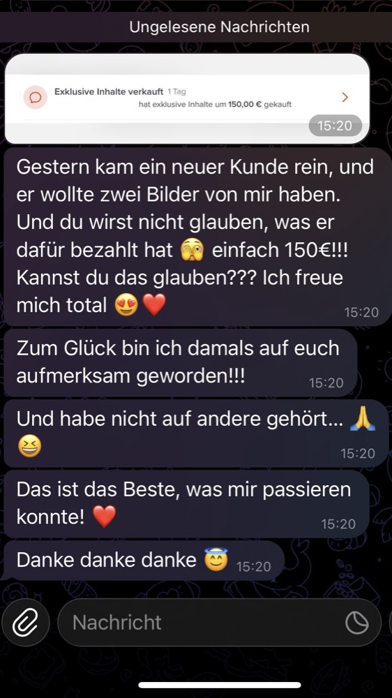 Auszahlungs-Screenshot